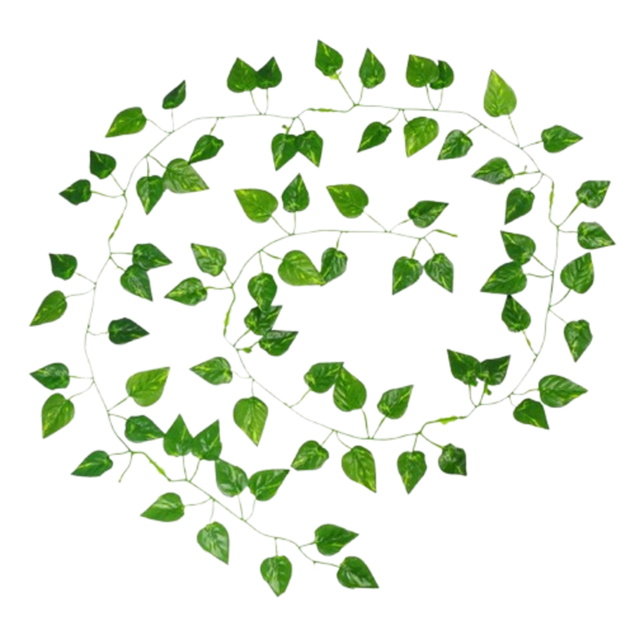 3Pc Artificial Hanging Plants Leaf Fake Long Green Malus Vine Garland 7.2 FT